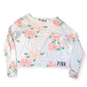 Vintage y2k floral crop sweatshirt